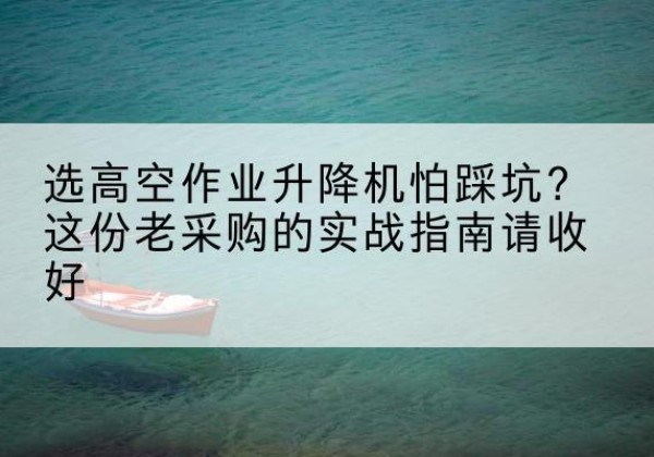 天津高空作业升降机厂家推荐-选高空作业升降机怕踩坑？这份老采购的实战指南请收好